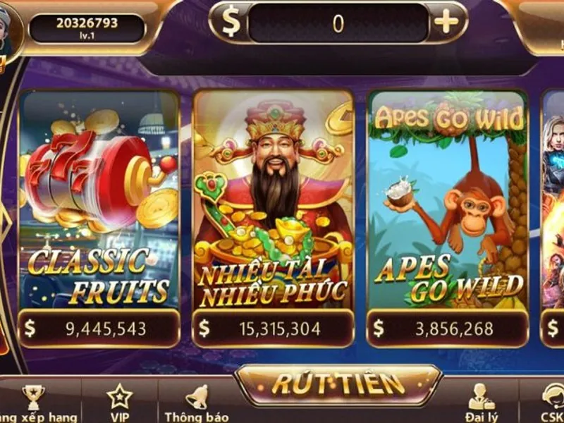 Tổng hợp các loại trò chơi Slot khác nhau như cổ điển, video, jackpot và 3D